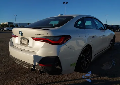 2023 BMW I4 Edrive40 z USA, uszkodzony, nr VIN WBY73AW05PFN97462